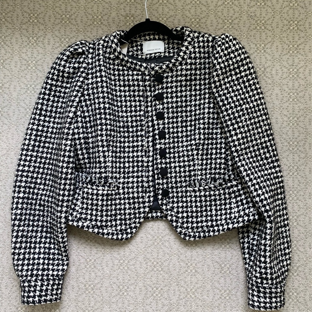 NWT Rebecca Taylor tweed jacket